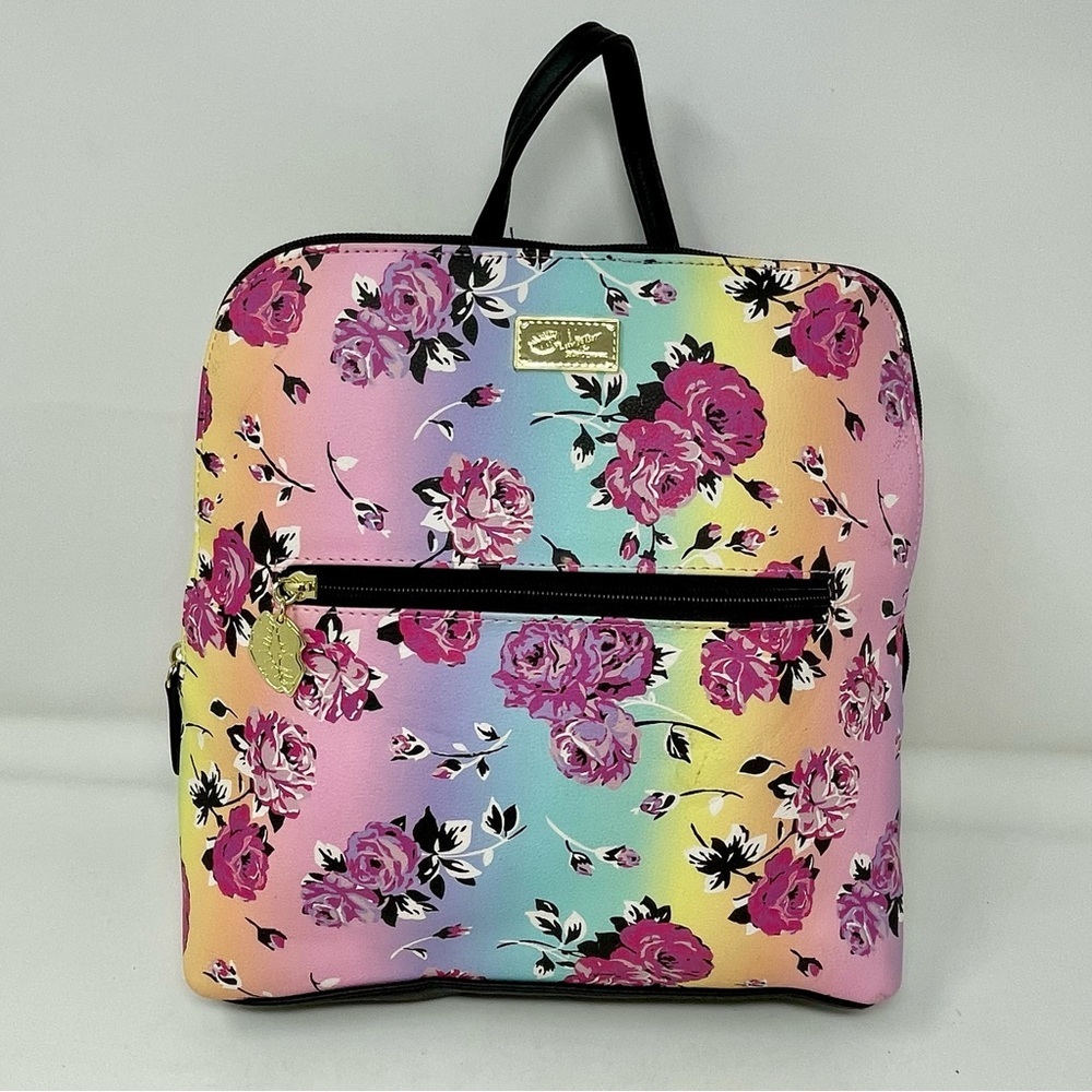 Betsey Johnson Pastel Floral Backpack